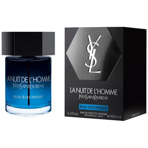 yves saint laurent l'homme bleu electrique|ysl la nuit bleu electrique.